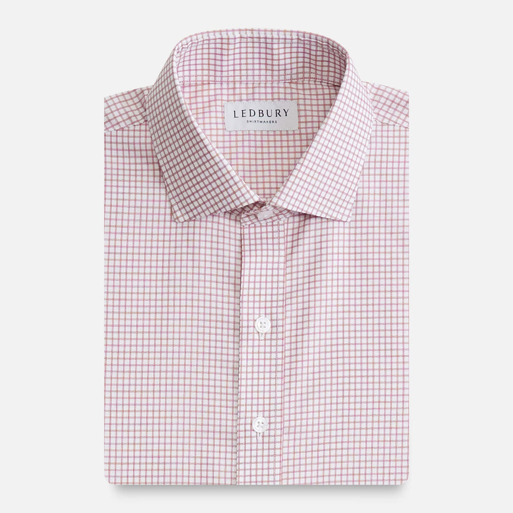 The Red Owen Check Custom Shirt Custom Dress Shirt- Ledbury