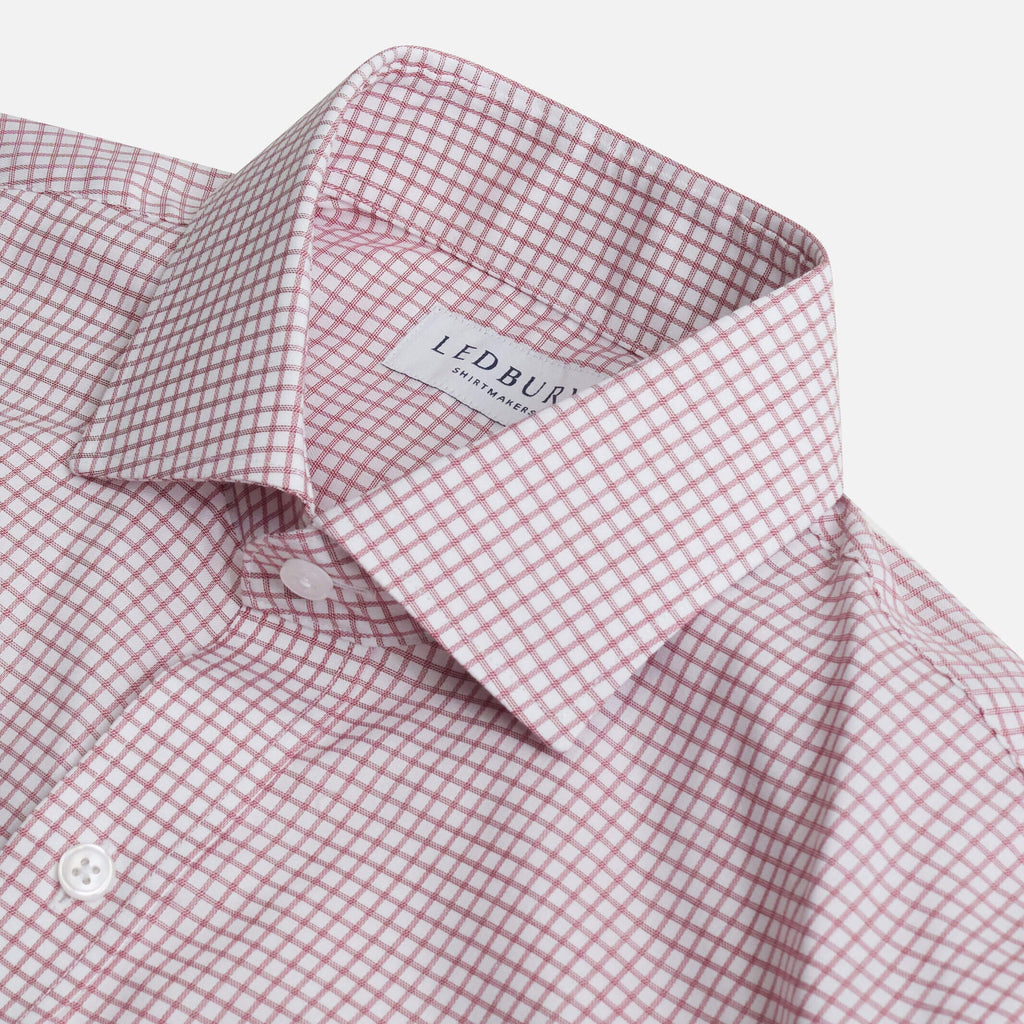 The Red Owen Check Custom Shirt Custom Dress Shirt- Ledbury