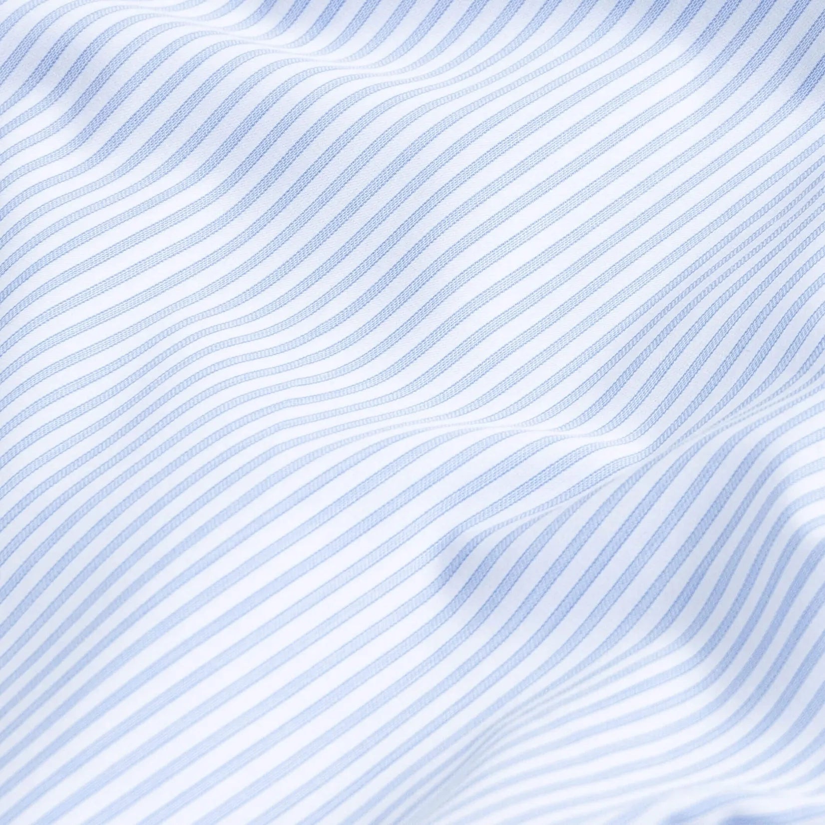 The Blue Kent Stripe Winchester Collar Custom Shirt Custom Dress Shirt- Ledbury