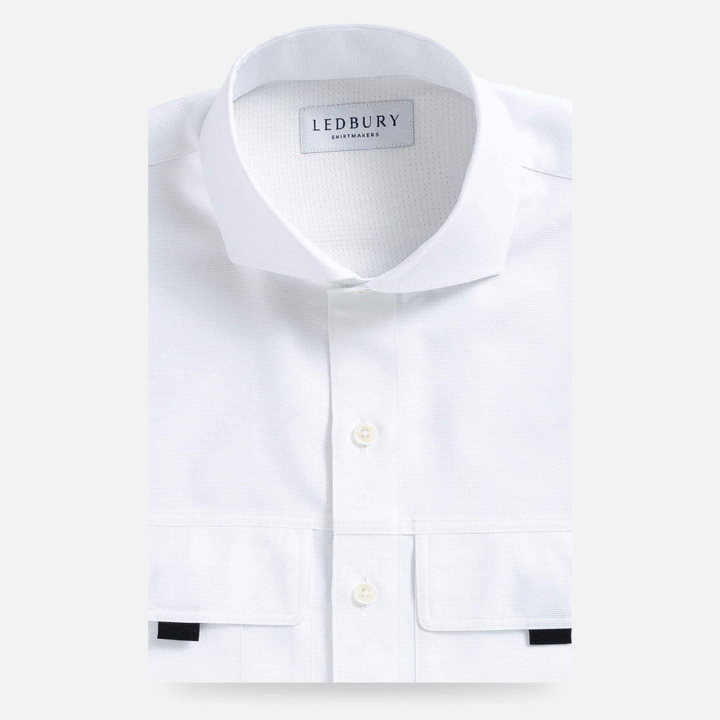 The White Tulu Custom Fishing Shirt Custom Casual Shirt- Ledbury