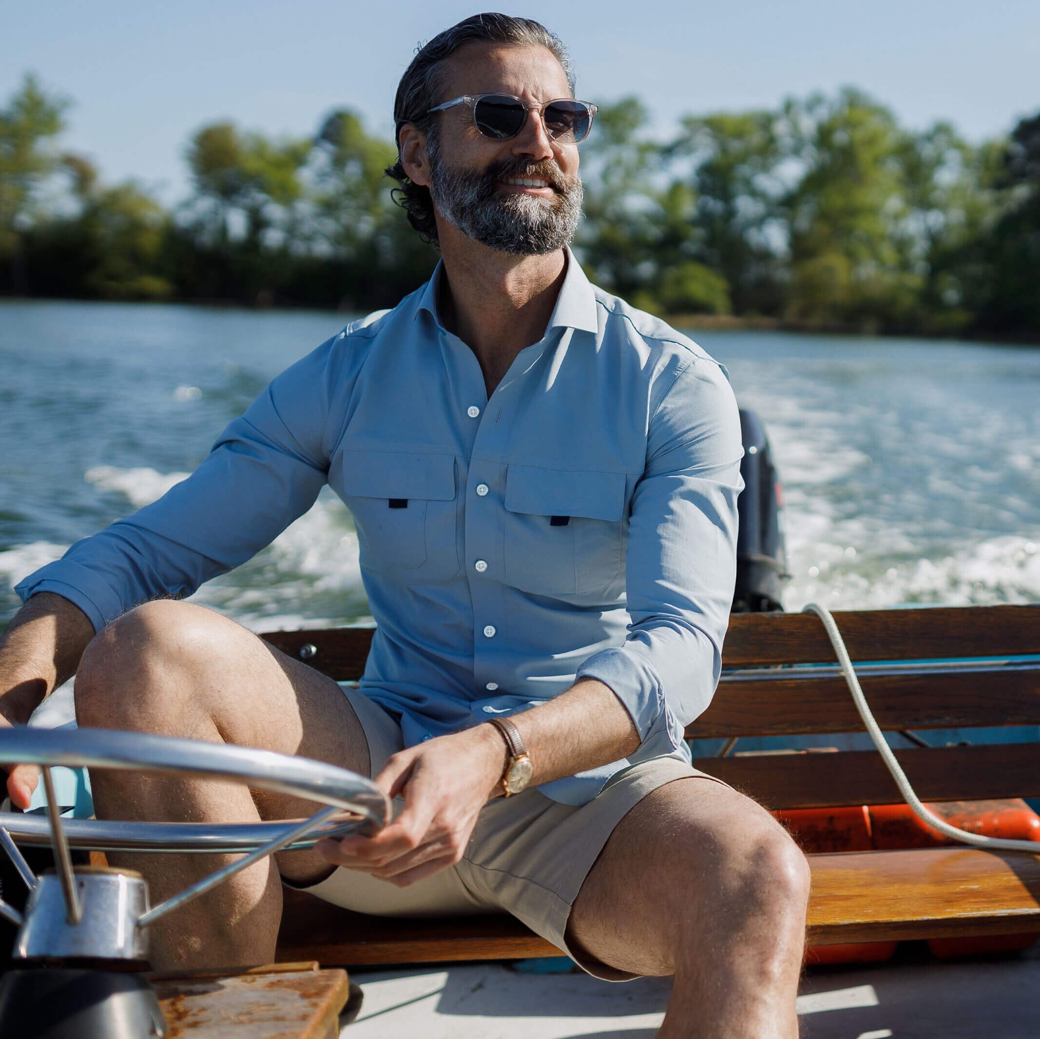 The Sky Blue Tulu Custom Fishing Shirt – Ledbury