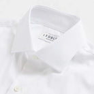 The White Journey Flex Performance with French Placket Custom Shirt Custom Dress Shirt- Ledbury