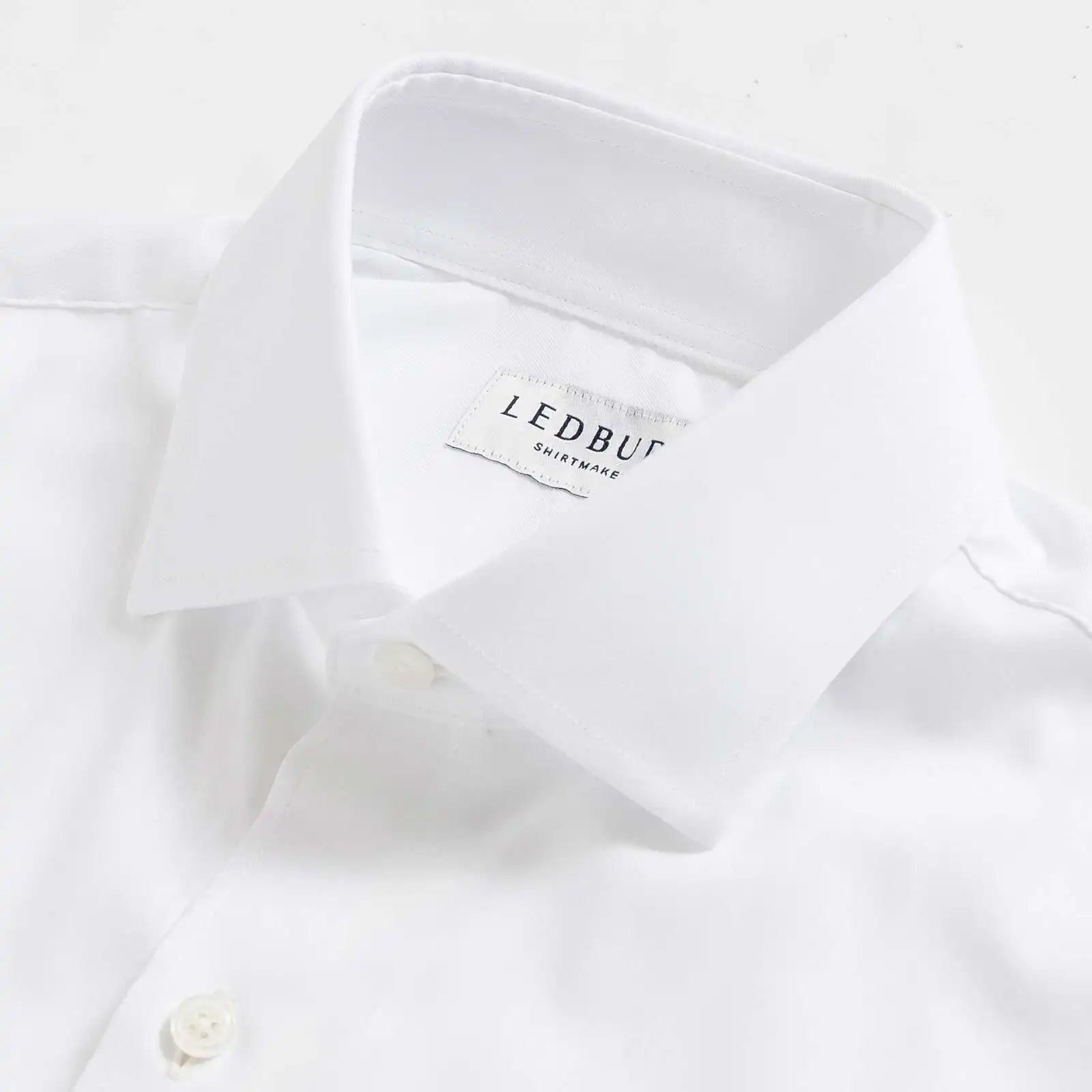 The White Journey Flex Performance with French Placket Custom Shirt Custom Dress Shirt- Ledbury