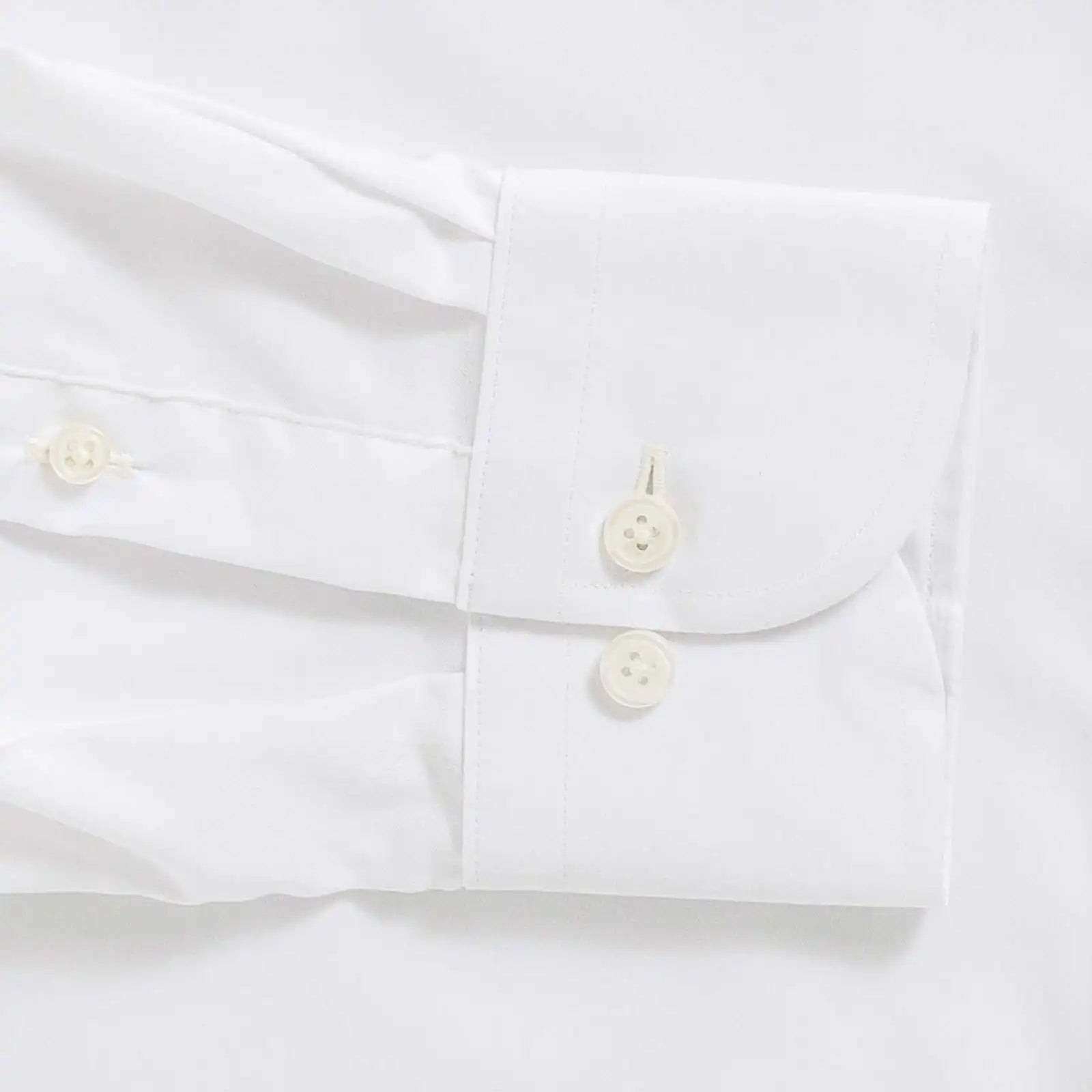 The White Journey Flex Performance with French Placket Custom Shirt Custom Dress Shirt- Ledbury