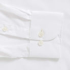The White Journey Flex Performance with French Placket Custom Shirt Custom Dress Shirt- Ledbury