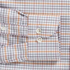 The Autumn Orange Journey Flex Performance Check Custom Shirt Custom Dress Shirt- Ledbury