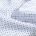 The Navy Journey Flex Performance Micro Check Custom Shirt Custom Dress Shirt- Ledbury