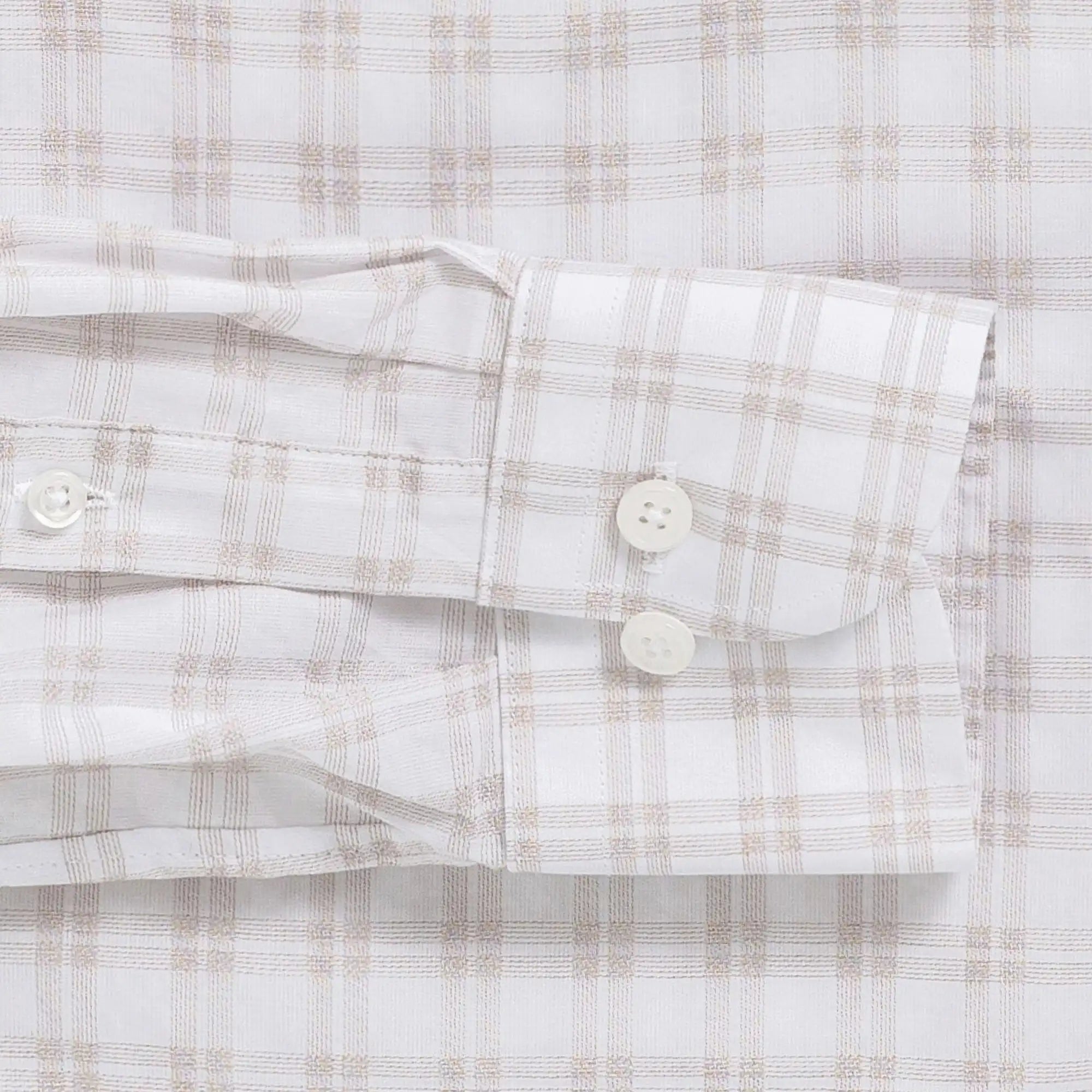The Tan Ellis Plaid Custom Shirt Custom Dress Shirt- Ledbury