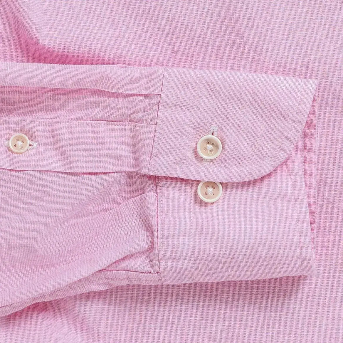The Pink Barretto Cotton Linen Custom Shirt Custom Casual Shirt- Ledbury