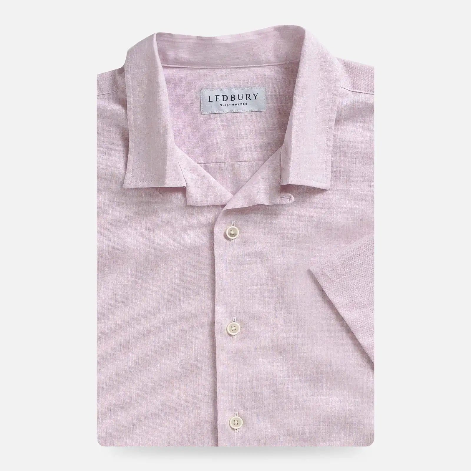 Pink Sandoval Camp Collar shirt — relaxed warm-weather silhouette