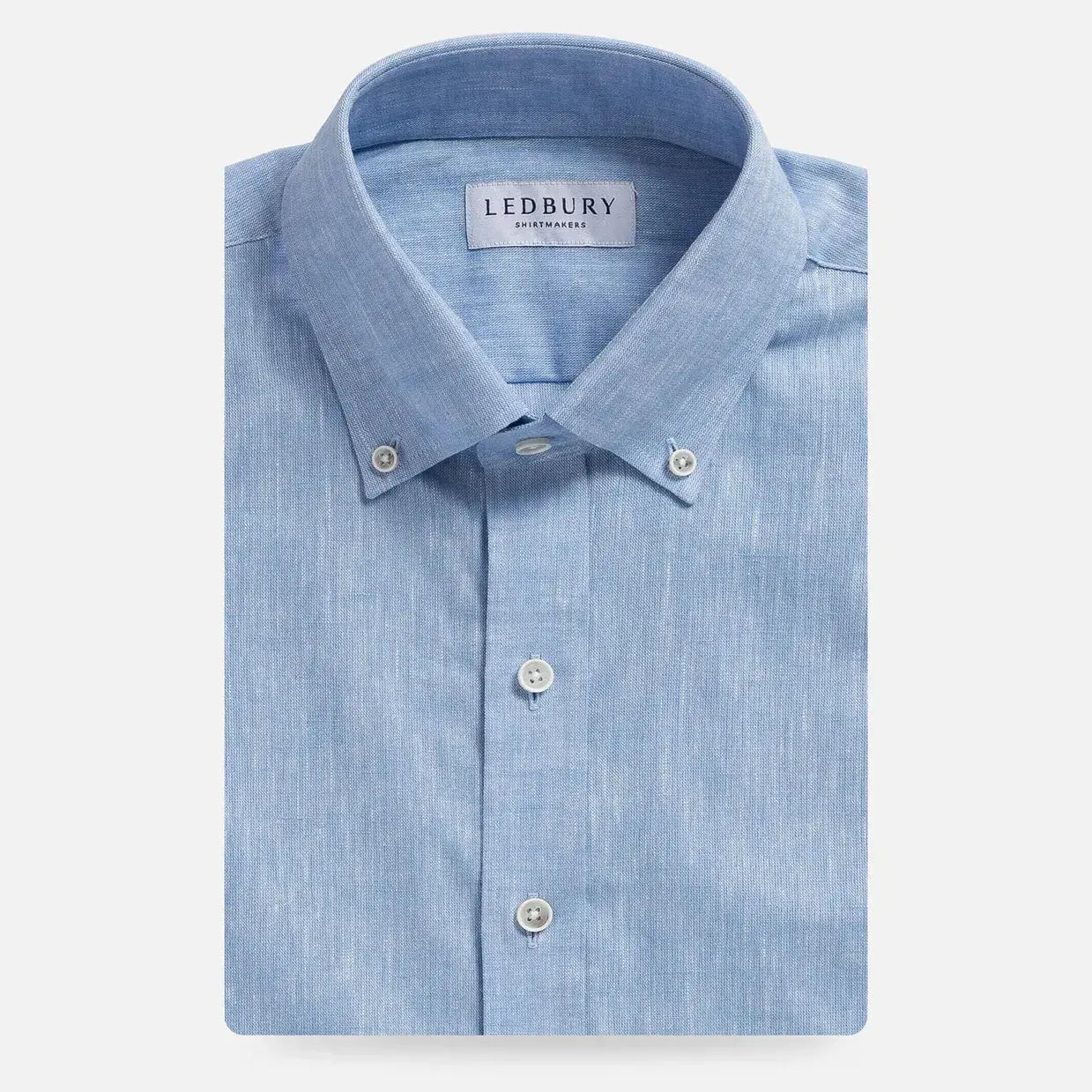 The Light Blue Sandoval Oxford Chambray Custom Shirt Custom Casual Shirt- Ledbury