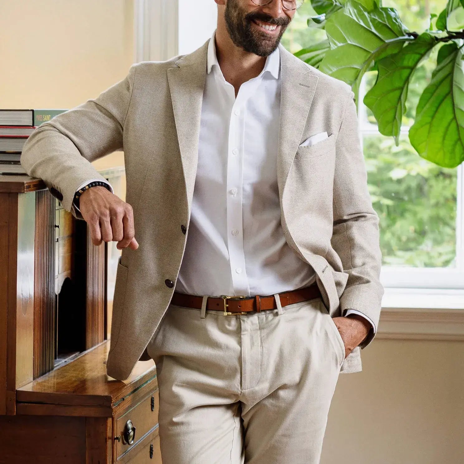 The White Mayfield Oxford Custom Shirt Custom Dress Shirt- Ledbury