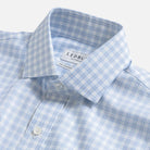 The Light Blue Signature Check Fine Twill Custom Shirt Custom Dress Shirt- Ledbury