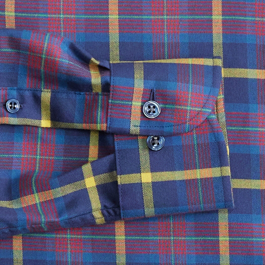 The Blue Berkley Plaid Custom Shirt Custom Casual Shirt- Ledbury