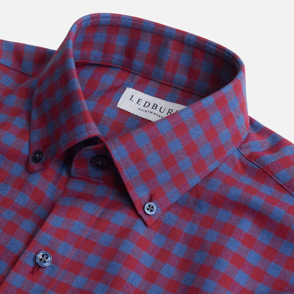 The Red Parton Flannel Custom Shirt Custom Casual Shirt- Ledbury