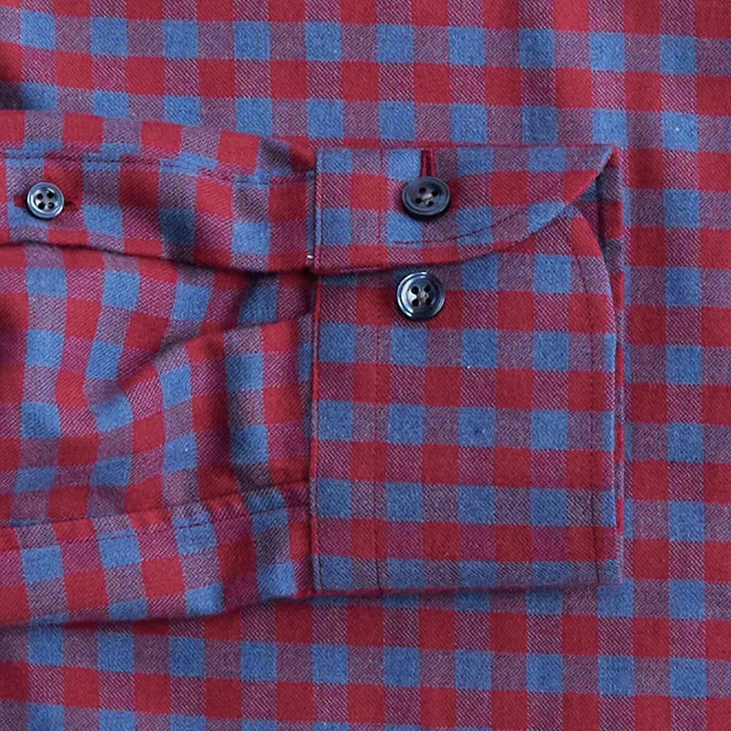 The Red Parton Flannel Custom Shirt Custom Casual Shirt- Ledbury