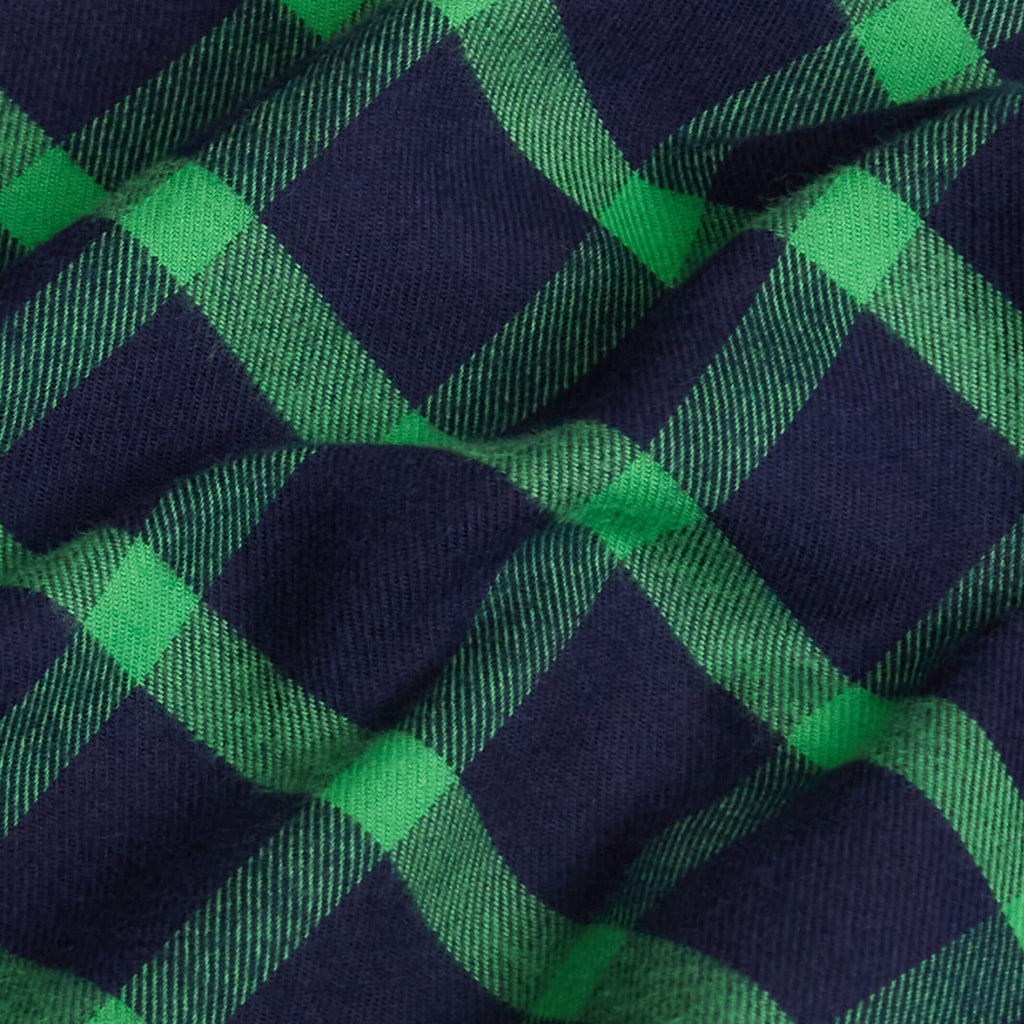 The Bright Green Leavitt Flannel Custom Shirt Custom Casual Shirt- Ledbury