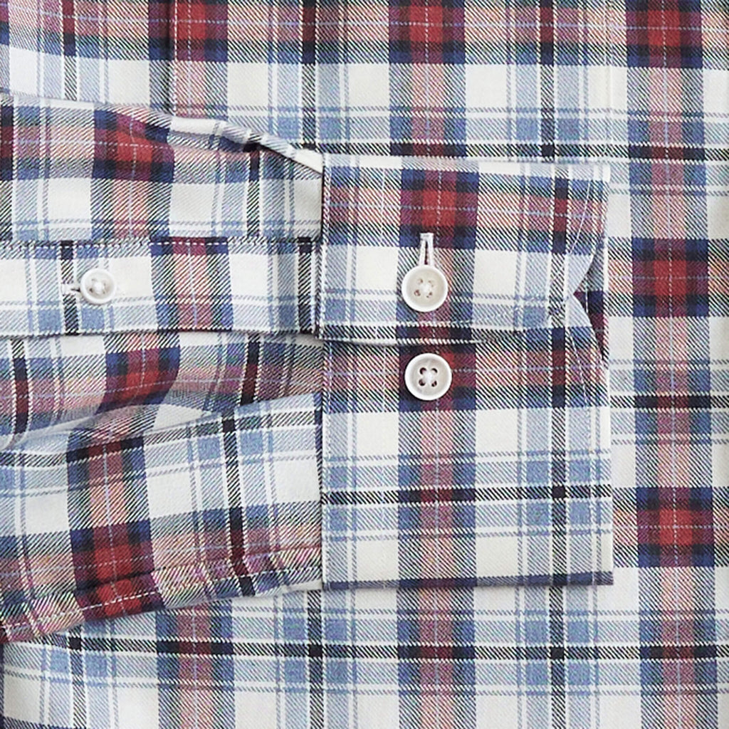 The Vintage Red Gibbons Tattersall Custom Shirt Custom Casual Shirt- Ledbury