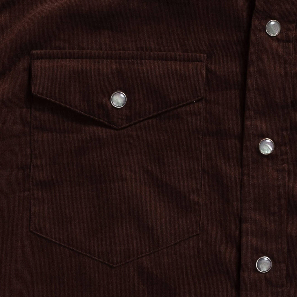 The Brown Crockett Corduroy Western Custom Shirt Custom Casual Shirt- Ledbury
