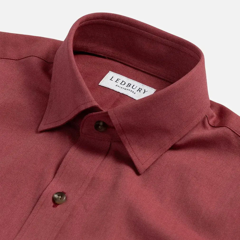 The Redwood Malone Washed Twill Utility Custom Shirt Custom Casual Shirt- Ledbury