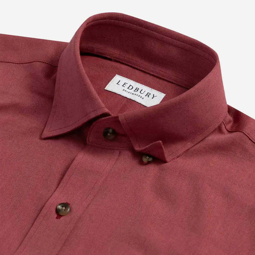 The Redwood Malone Washed Twill Utility Custom Shirt Custom Casual Shirt- Ledbury