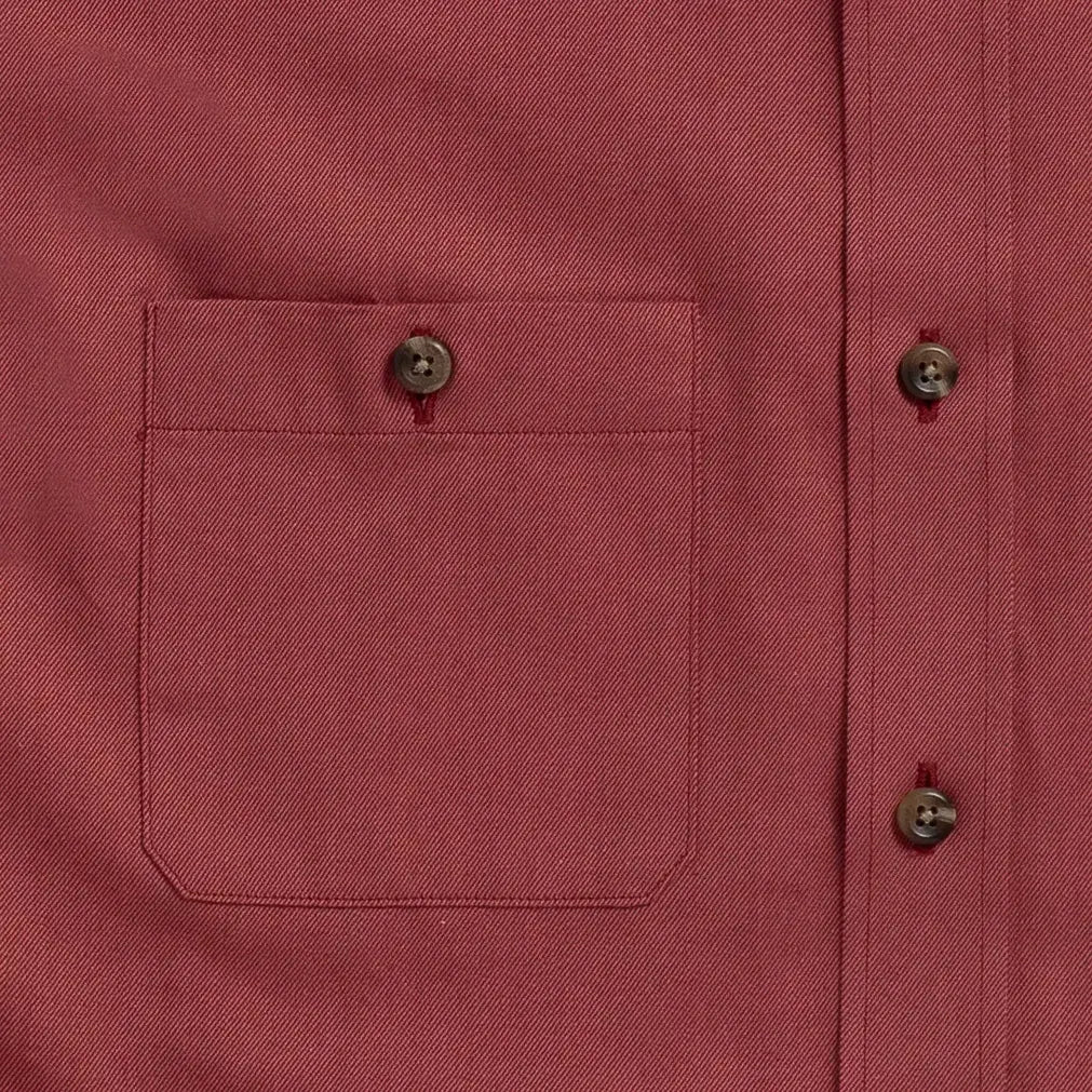 The Redwood Malone Washed Twill Utility Custom Shirt Custom Casual Shirt- Ledbury