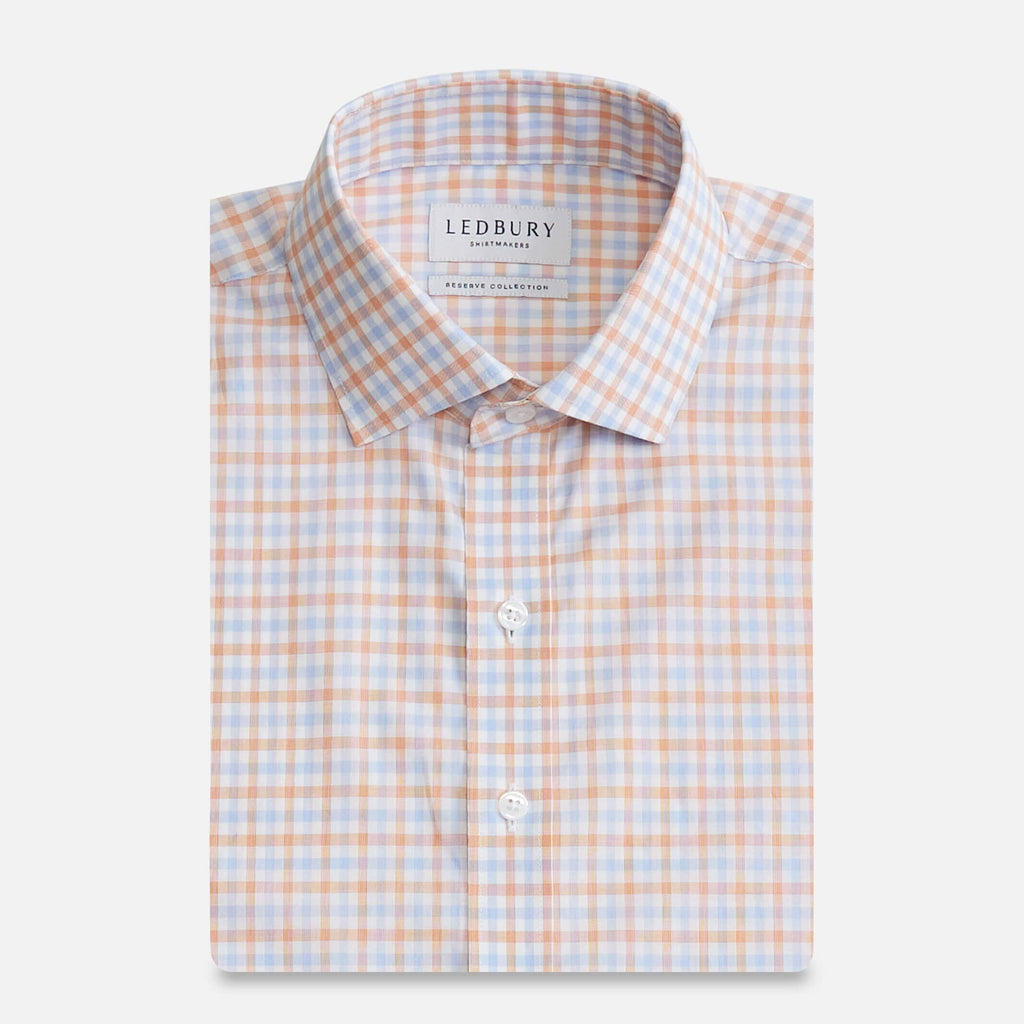 The Cider Thomas Mason Votta Check Custom Shirt Custom Dress Shirt- Ledbury