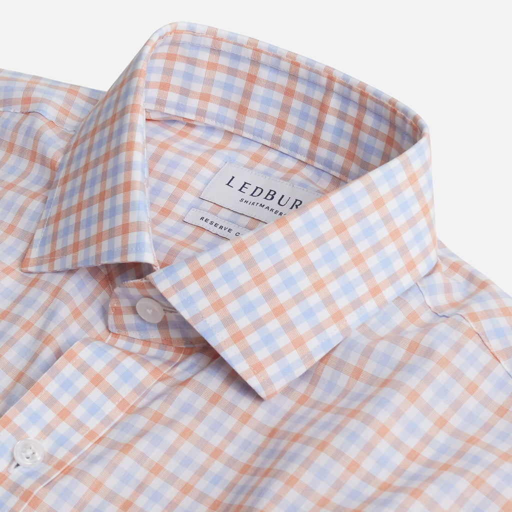 The Thomas Mason Cider Votta Check Custom Shirt Custom Dress Shirt- Ledbury