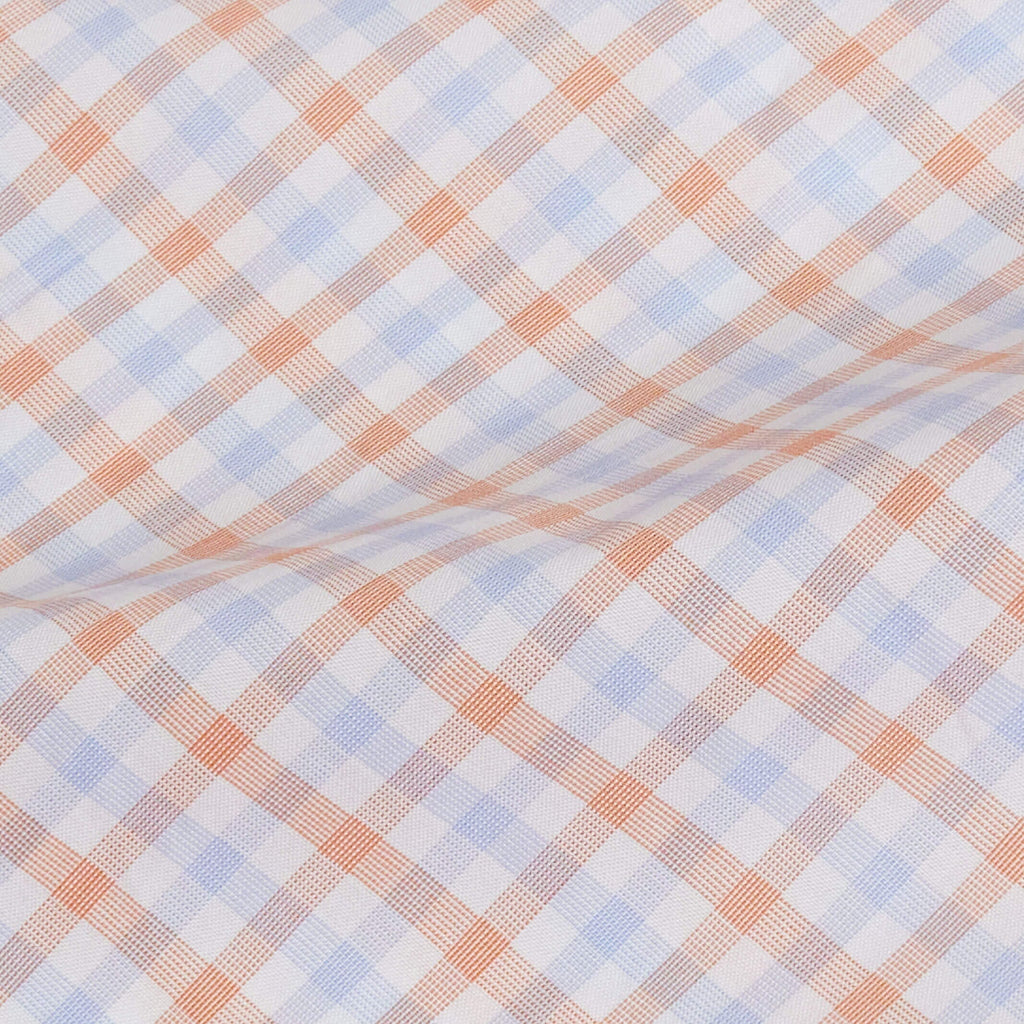 The Thomas Mason Cider Votta Check Custom Shirt Custom Dress Shirt- Ledbury