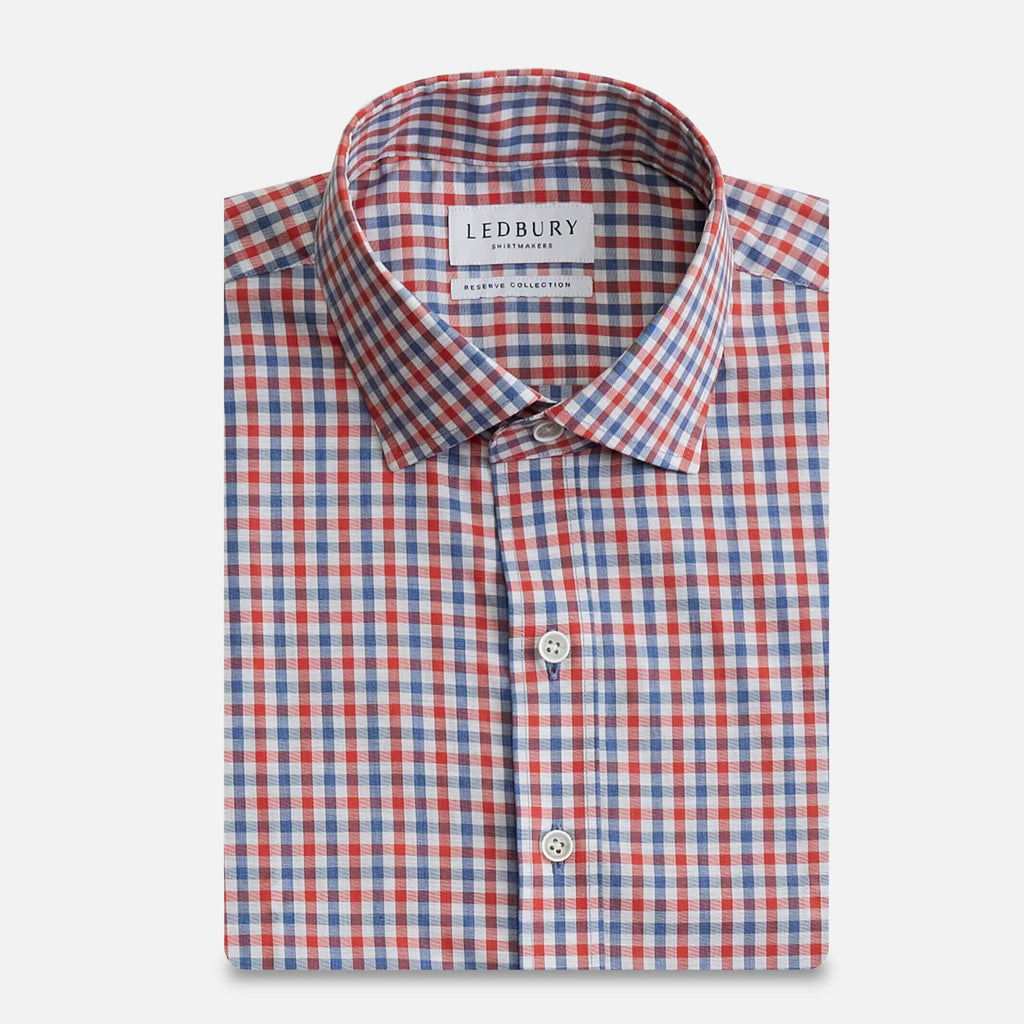 The Pumpkin Albini Cohen Check Custom Shirt Custom Casual Shirt- Ledbury