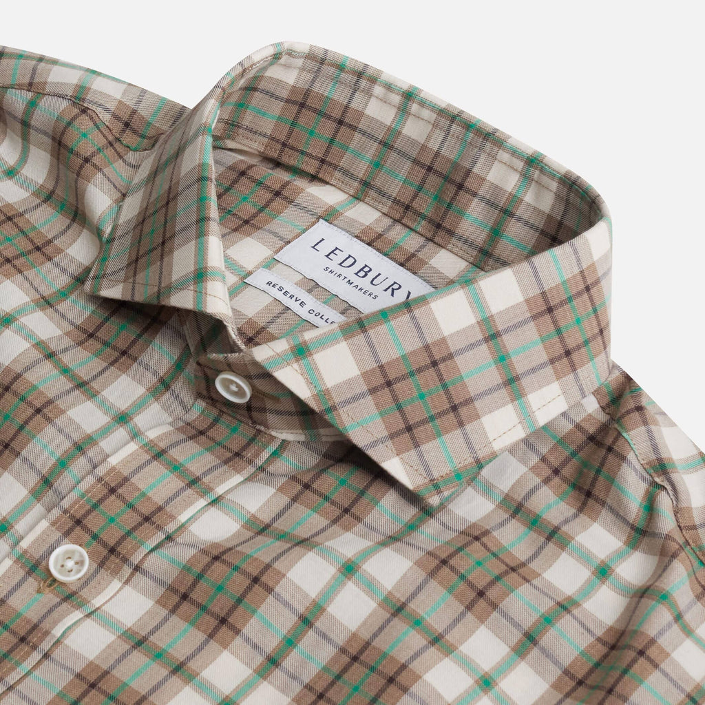 The Green Albini Bradford Plaid Custom Shirt Custom Casual Shirt- Ledbury