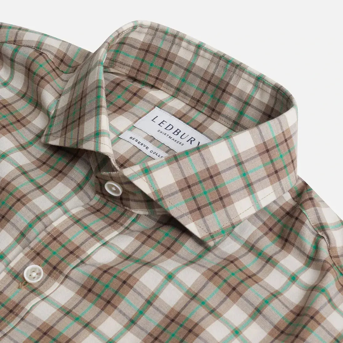 The Green Bradford Plaid Custom Shirt Custom Casual Shirt- Ledbury
