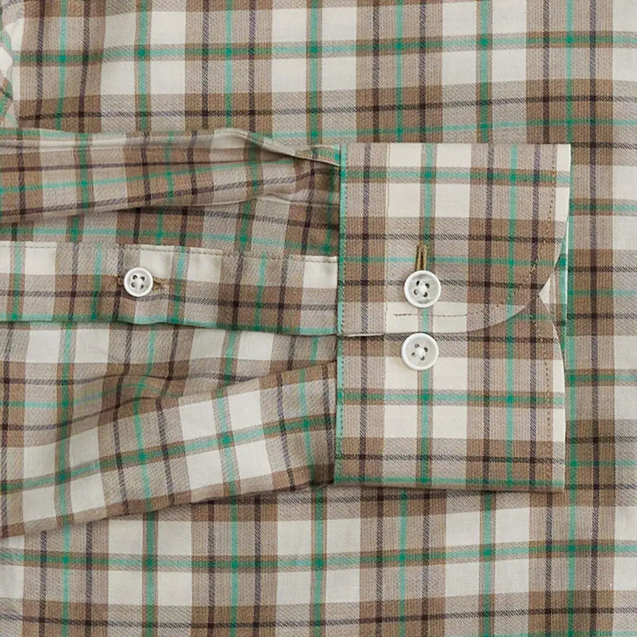 The Green Bradford Plaid Custom Shirt Custom Casual Shirt- Ledbury