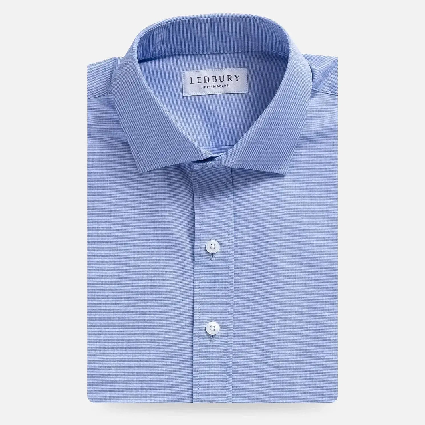 The Sky Blue Whitman Chambray Custom Shirt Custom Dress Shirt- Ledbury