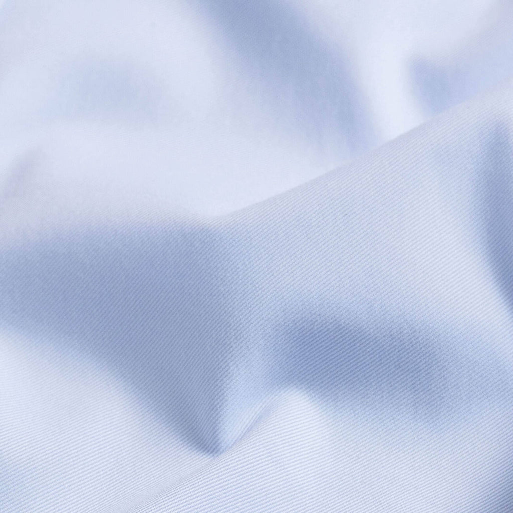 The Ice Blue Canon Performance Twill Custom Shirt Custom Dress Shirt- Ledbury
