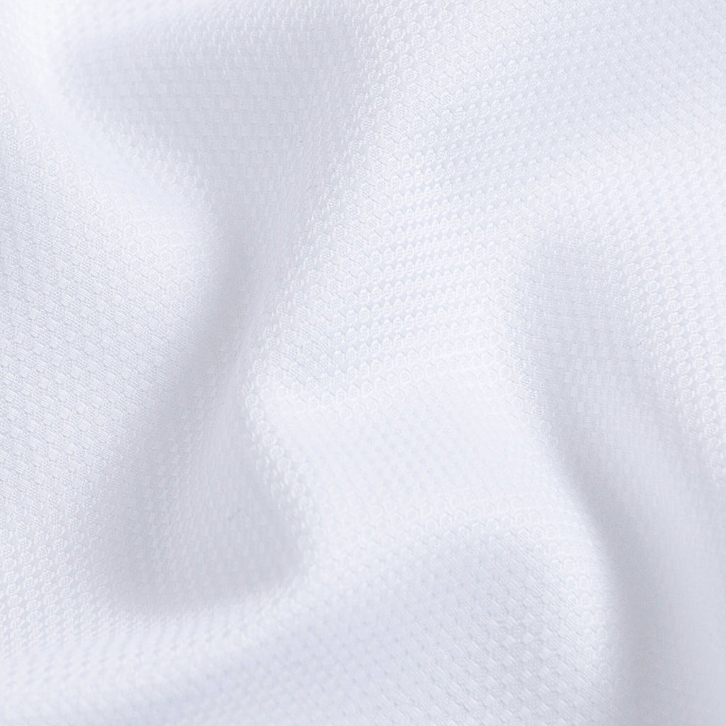 The White Elden Dobby Non Iron Custom Shirt Custom Dress Shirt- Ledbury