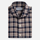 The Vintage Navy Bradford Check Custom Shirt Custom Casual Shirt- Ledbury