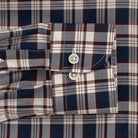 The Vintage Navy Bradford Check Custom Shirt Custom Casual Shirt- Ledbury