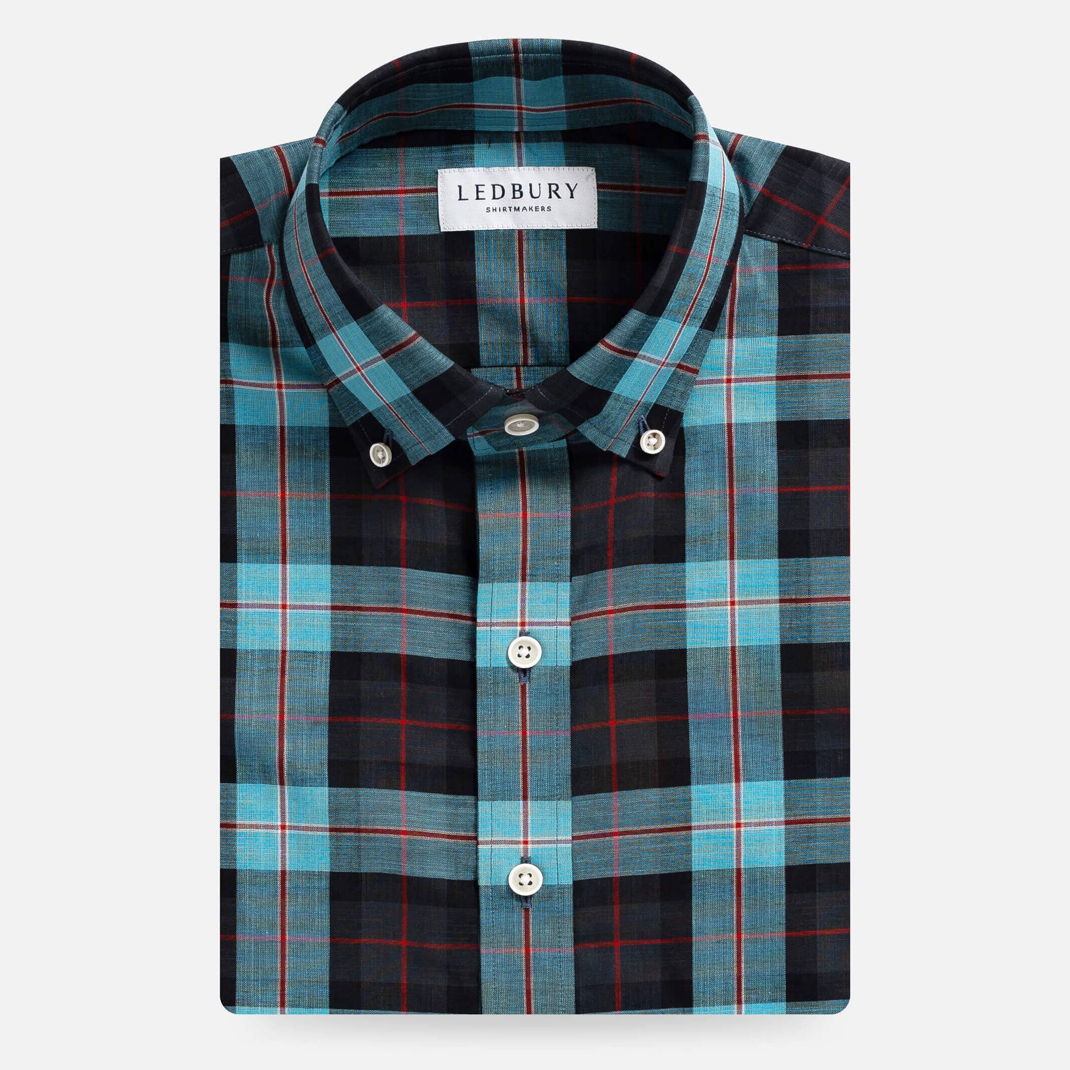 The Weathered Blue Albini Olson Plaid Custom Shirt – Ledbury