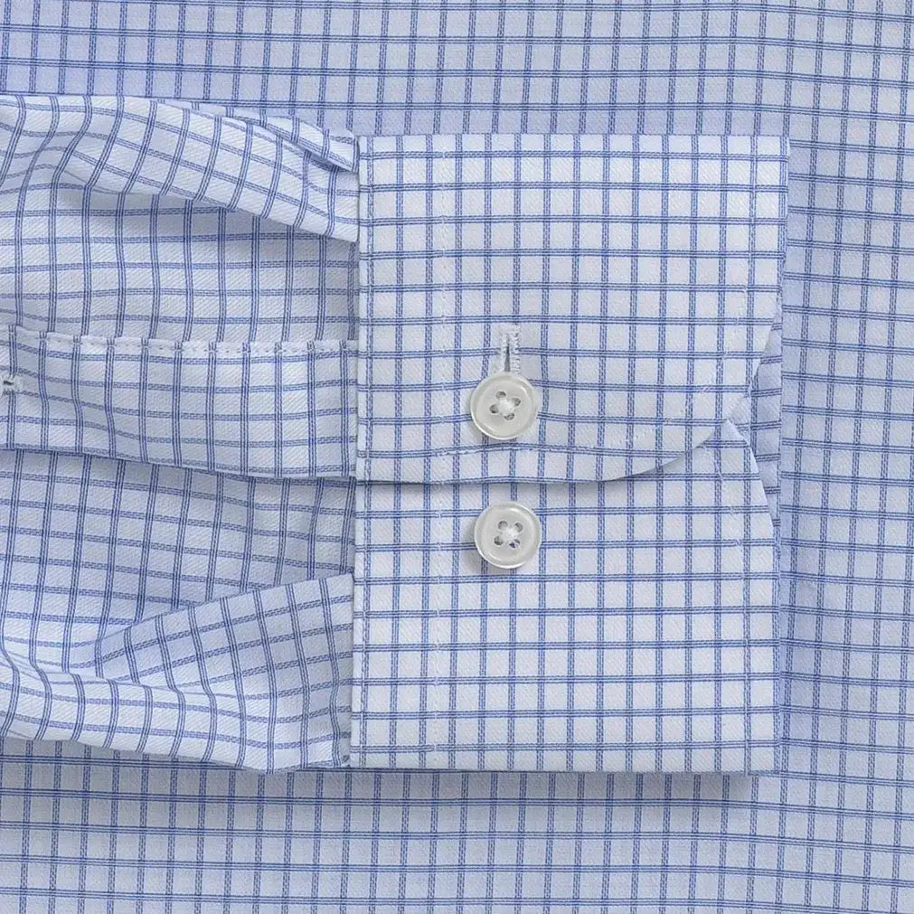 The Light Blue Owenby Comfort Stretch Custom Shirt Custom Dress Shirt- Ledbury