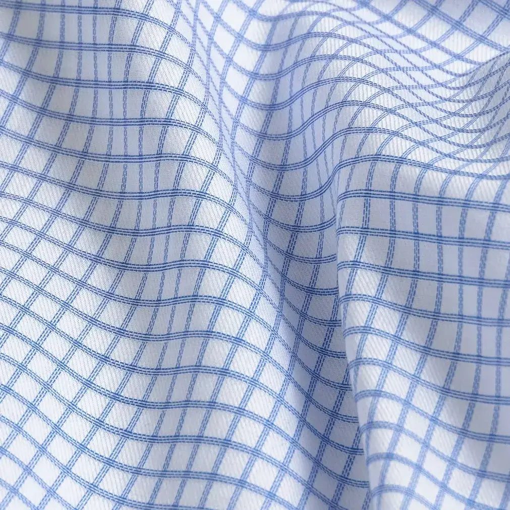 The Light Blue Owenby Comfort Stretch Custom Shirt Custom Dress Shirt- Ledbury