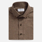 The Brown Conlon Houndstooth Custom Shirt Custom Casual Shirt- Ledbury