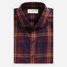 The Plum Woodly Plaid Custom Shirt Custom Casual Shirt- Ledbury
