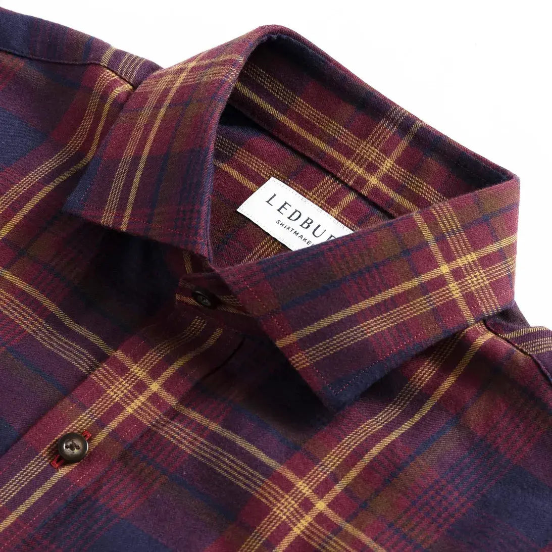 The Plum Woodly Plaid Custom Shirt Custom Casual Shirt- Ledbury
