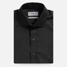 The Charcoal Reda Active Comfort Stretch Merino Custom Shirt Custom Dress Shirt- Ledbury