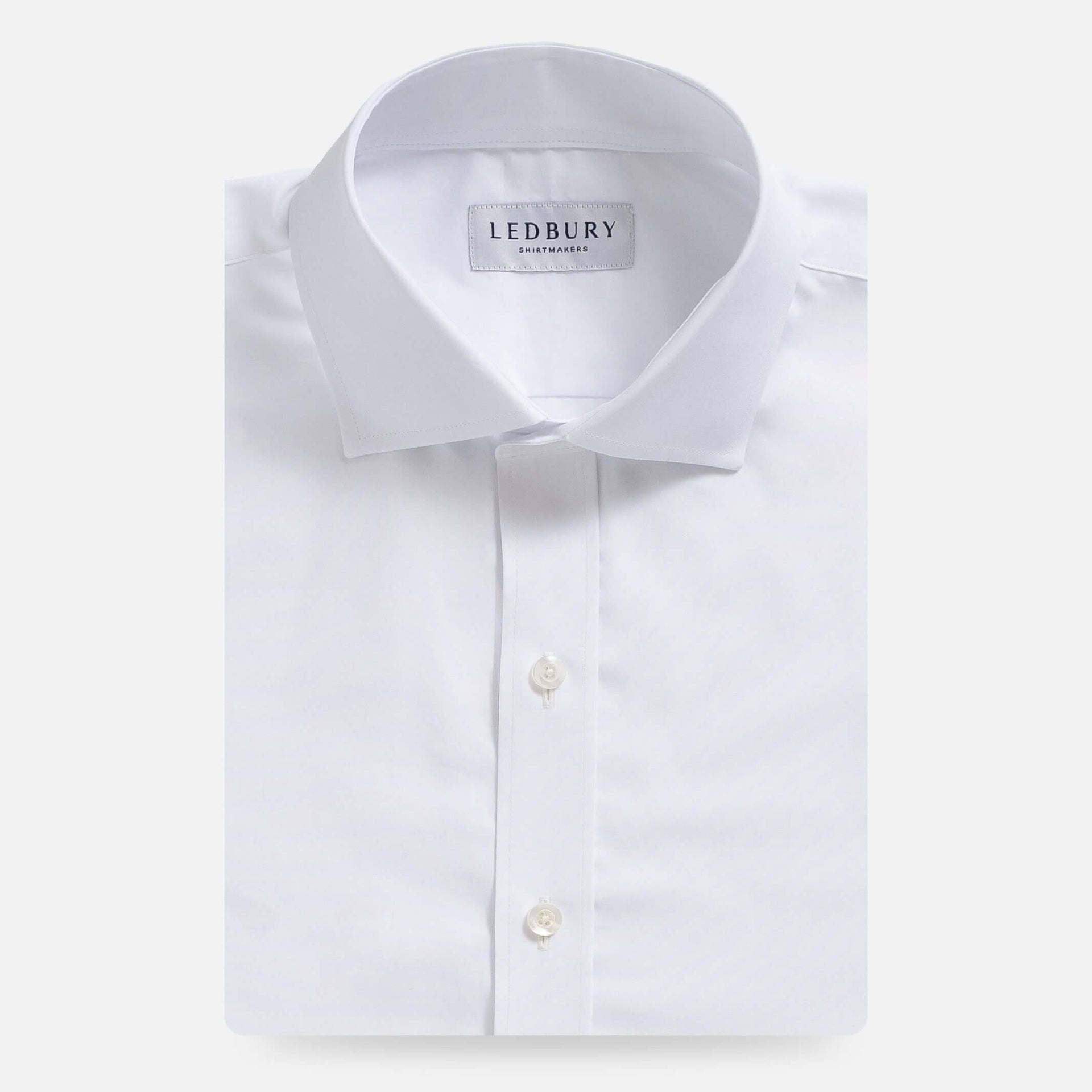 The White Regent 120s Poplin Custom Shirt – Ledbury