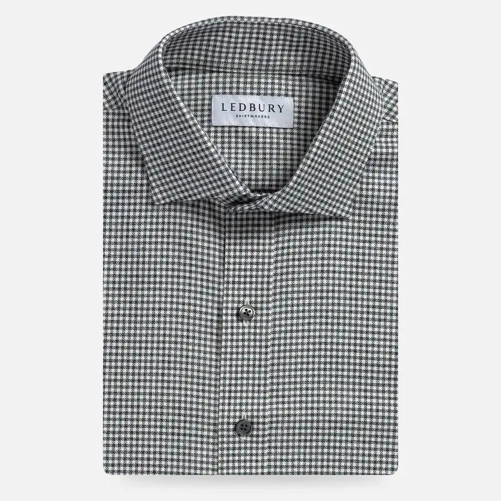 Vintage navy gingham custom dress shirt - Ledbury Berkshire