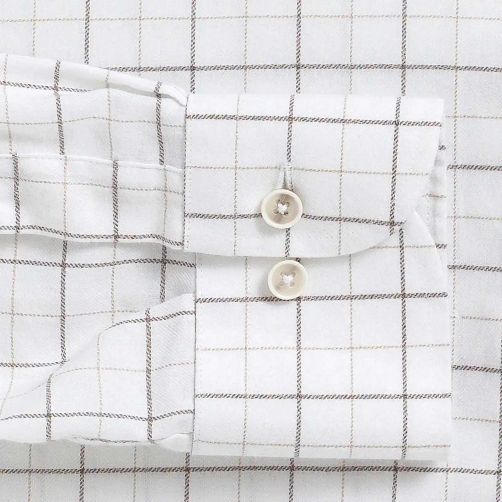 The Tan Mansfield Brushed Cotton Custom Shirt Custom Casual Shirt- Ledbury
