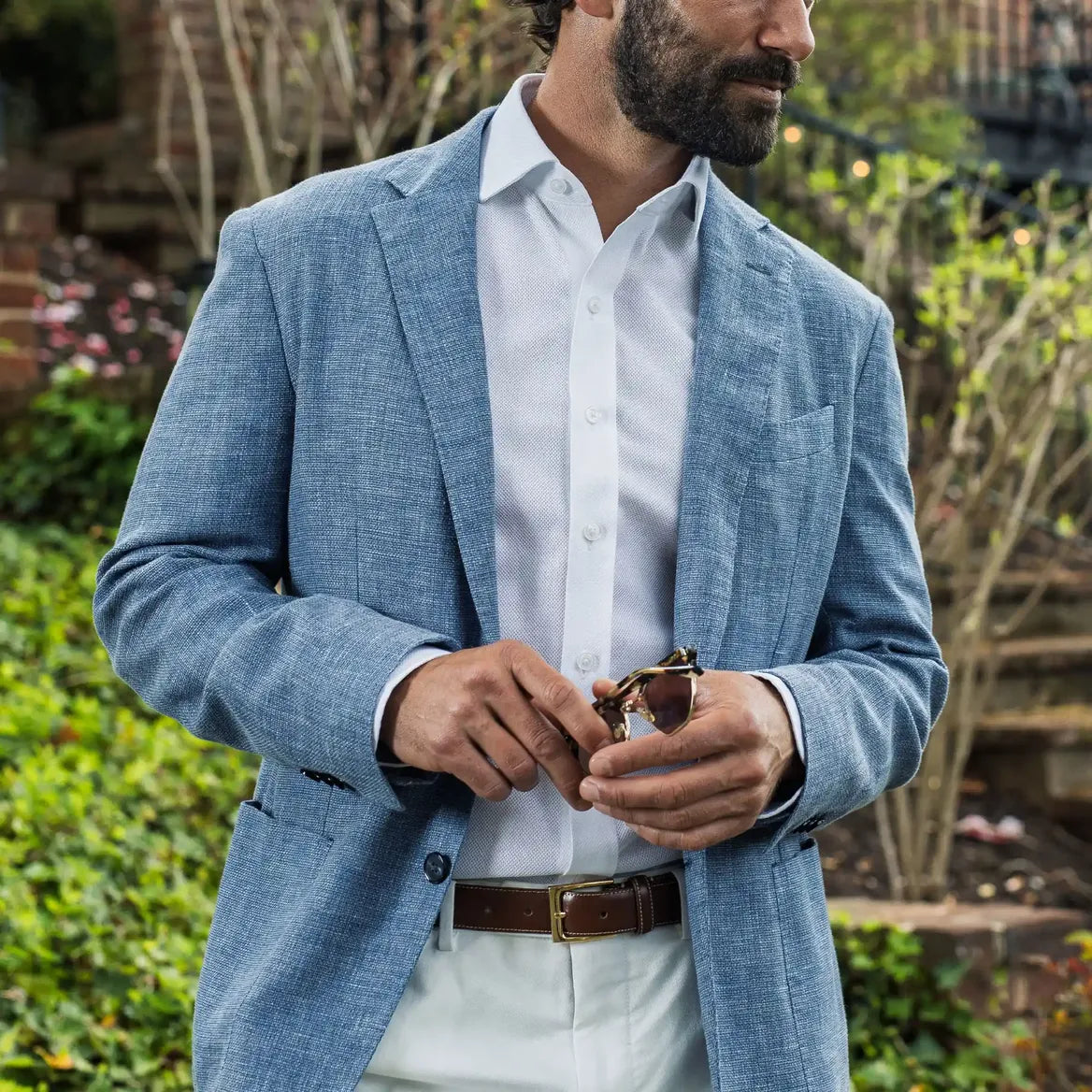 The White Vento Giro Inglese Custom Shirt Custom Dress Shirt- Ledbury