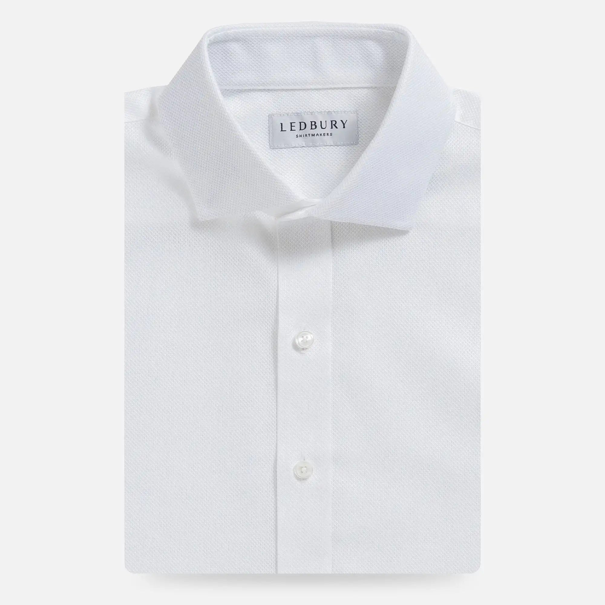 The White Vento Giro Inglese Custom Shirt Custom Dress Shirt- Ledbury